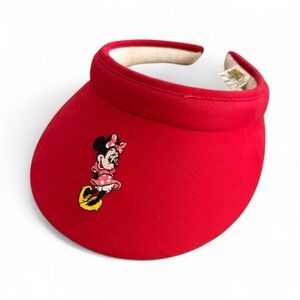 Vintage Disney Minnie Mouse Red Visor 90’s